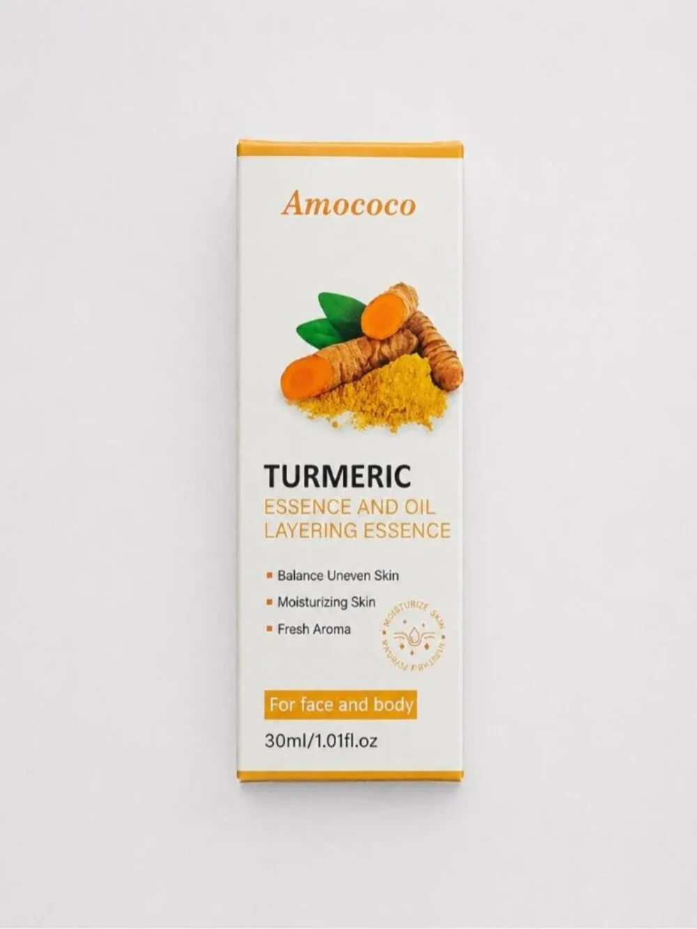 Amococo Turmeric Water & Oil Layered Serum 30ml Vitamin C Hyaluronic Acid